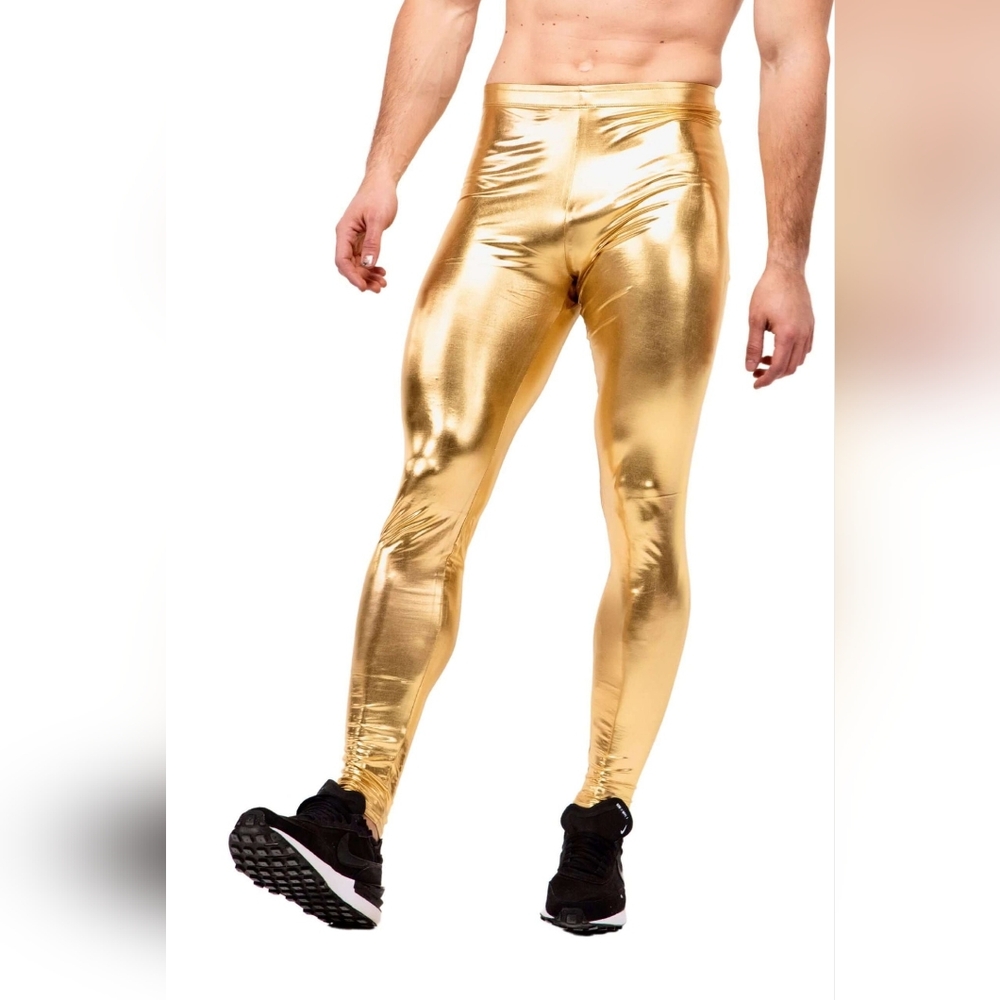 Shiny Gold Leggings